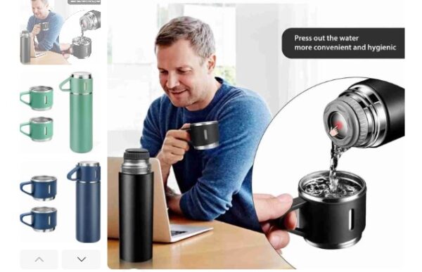 Vacuum Insulated Thermal Flask Set