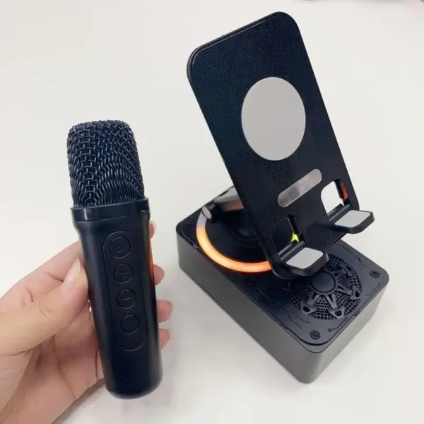 Phone Stand with 360° Bluetooth Speaker