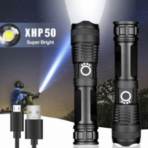 Rechargeable Waterproof Zoom LED Torch Light